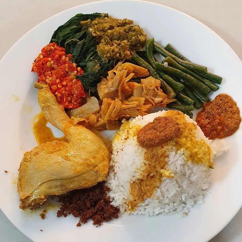 Nasi Padang Ayam Pop